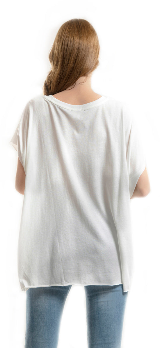 OVERSIZED T-SHIRT WITH WOMAN PRINT