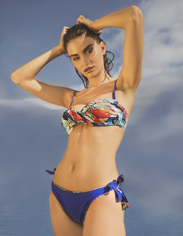 SWIMSUITS - TWO-PIECE SWIMSUIT WITH SIDE KNOTS